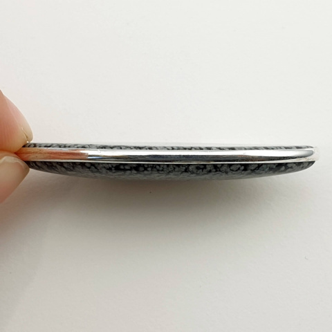 Snow obsidian pendant 48x22 mm no 1 Snow obsidian pendant 48x22 mm no 1