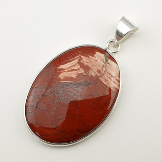 Jasper snake skin pendant 37x27 mm no 10