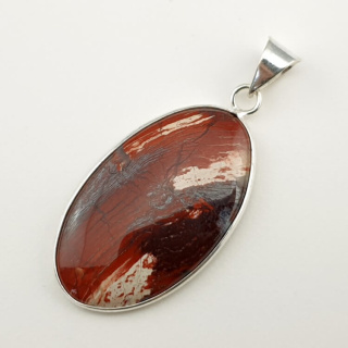 Jasper snake skin pendant 40x24 mm no 12