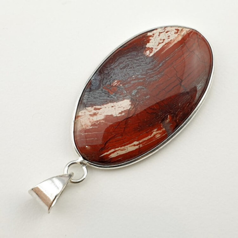 Jasper snake skin pendant 40x24 mm no 12 Jasper snake skin pendant 40x24 mm no 12