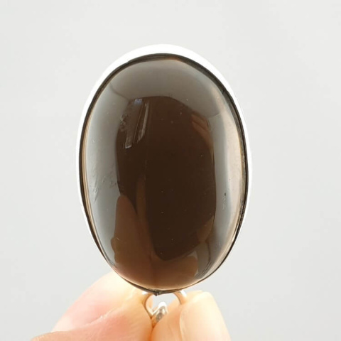 Smoky quartz pendant 26x18 mm no 24 Smoky quartz pendant 26x18 mm no 24