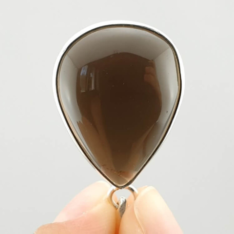 Smoky quartz pendant 26x20 mm no 22 Smoky quartz pendant 26x20 mm no 22