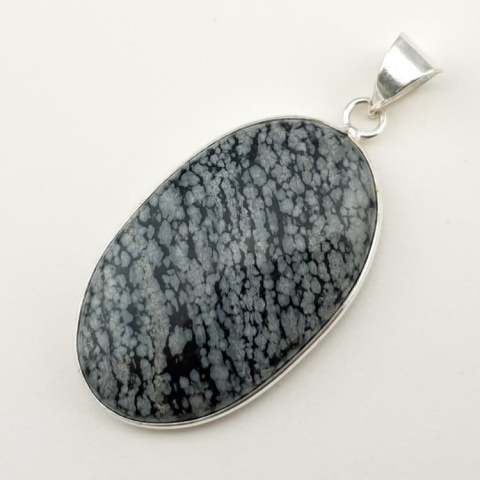 Snow obsidian pendant 42x26 mm no. 13 Snow obsidian pendant 42x26 mm no. 13