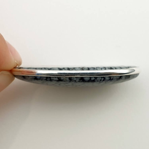 Snow obsidian pendant 42x26 mm no. 13 Snow obsidian pendant 42x26 mm no. 13
