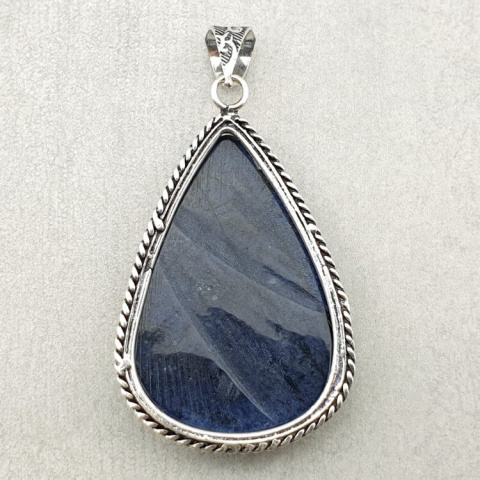 Dumoriterite pendant 41x28 mm no. 9 Dumoriterite pendant 41x28 mm no. 9