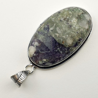 Jasper Tiffany pendant 37x22 mm no 15