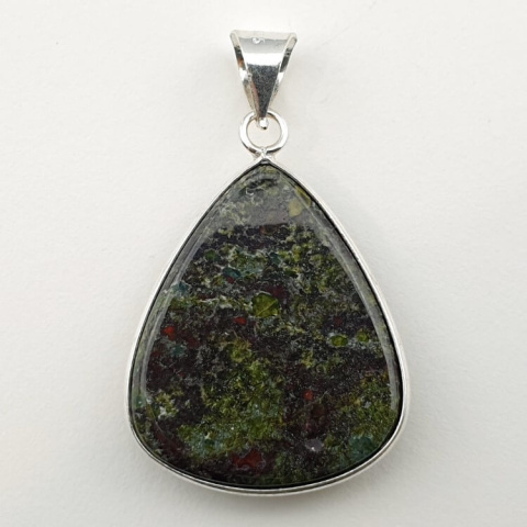 Jasper dragon's blood pendant 32x27 mm no 15 Jasper dragon's blood pendant 32x27 mm no 15