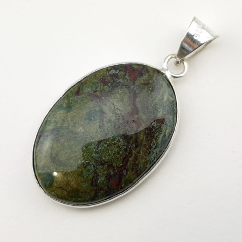 Jasper dragon blood pendant 33x24 mm no 8 Jasper dragon blood pendant 33x24 mm no 8