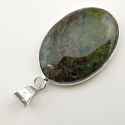 Jasper dragon blood pendant 33x24 mm no 8 Jasper dragon blood pendant 33x24 mm no 8