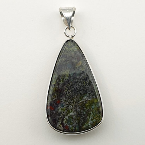 Jasper dragon's blood pendant 36x22 mm no. 16 Jasper dragon's blood pendant 36x22 mm no. 16
