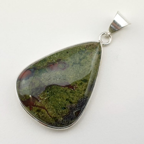 Jasper dragon's blood pendant 36x26 mm no. 5 Jasper dragon's blood pendant 36x26 mm no. 5