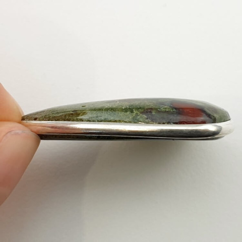 Jasper dragon's blood pendant 36x26 mm no. 5 Jasper dragon's blood pendant 36x26 mm no. 5