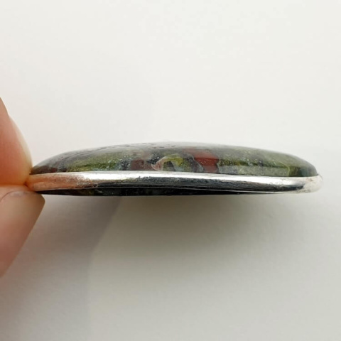 Jasper dragon's blood pendant 38x25 mm no. 1 Jasper dragon's blood pendant 38x25 mm no. 1