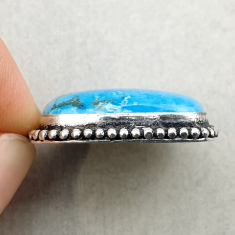 Magnesite turquoise pendant 24x20 mm no 16 Magnesite turquoise pendant 24x20 mm no 16