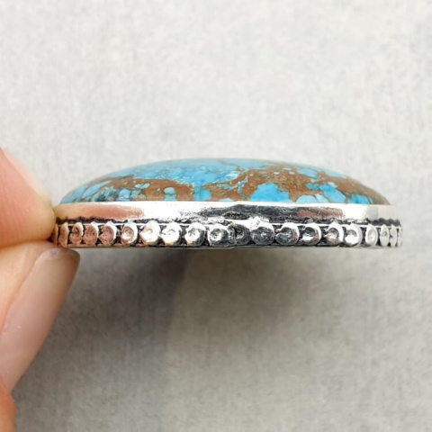 Magnesite turquoise pendant 31x23 mm no 19 Magnesite turquoise pendant 31x23 mm no 19