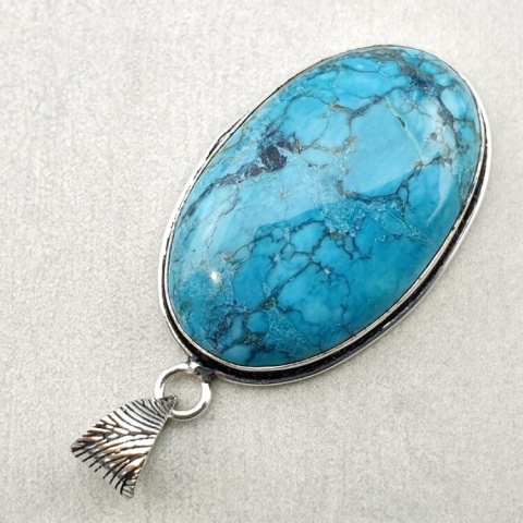 Magnesite turquoise pendant 33x21 mm no 3 Magnesite turquoise pendant 33x21 mm no 3