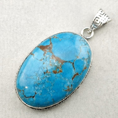 Magnesite turquoise pendant 34x23 mm no 9 Magnesite turquoise pendant 34x23 mm no 9