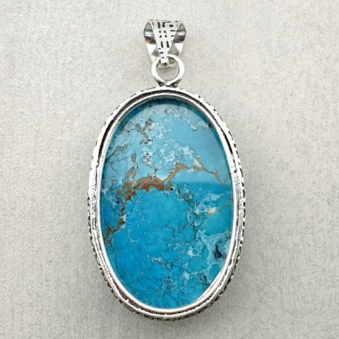 Magnesite turquoise pendant 34x23 mm no 9 Magnesite turquoise pendant 34x23 mm no 9