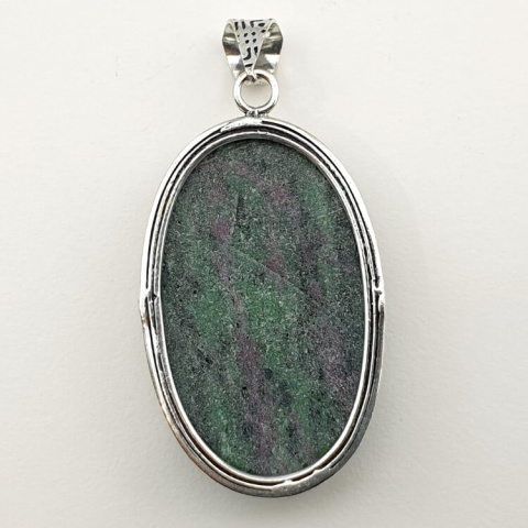 Ruby in zoysite pendant 38x24 mm no 4 Ruby in zoysite pendant 38x24 mm no 4