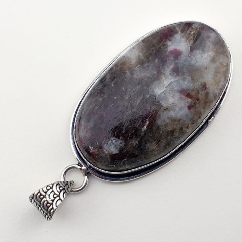 Pink tourmaline pendant 39x23 mm no 10 Pink tourmaline pendant 39x23 mm no 10