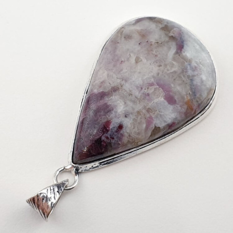 Pink tourmaline pendant 40x28 mm no 2 Pink tourmaline pendant 40x28 mm no 2