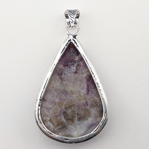 Pink tourmaline pendant 40x28 mm no 2 Pink tourmaline pendant 40x28 mm no 2