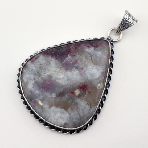 Pink tourmaline pendant 40x33 mm no. 6 Pink tourmaline pendant 40x33 mm no. 6