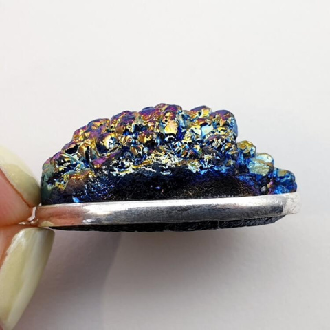 Titanium quartz pendant 30x21 mm no 153 Titanium quartz pendant 30x21 mm no 153