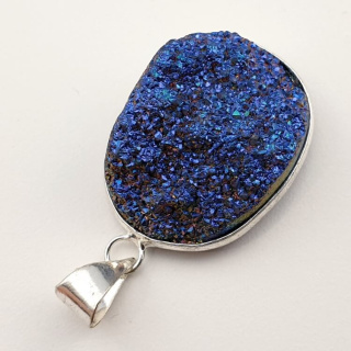 Titanium quartz pendant 30x23 mm no. 122