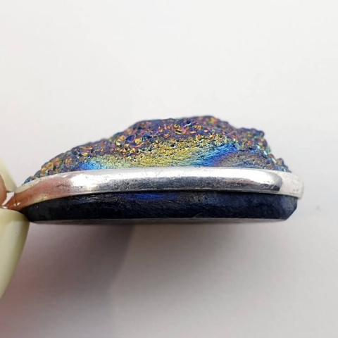 Titanium quartz pendant 30x23 mm no. 122 Titanium quartz pendant 30x23 mm no. 122