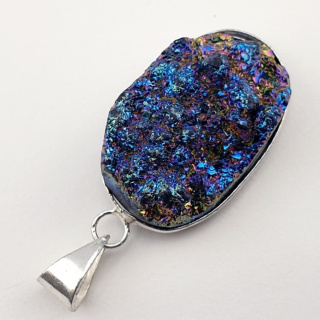 Titanium quartz pendant 32x20 mm no 81