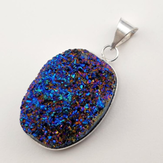 Titanium quartz pendant 32x24 mm no. 148