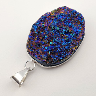 Titanium quartz pendant 32x24 mm no. 148