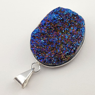 Titanium quartz pendant 32x25 mm no. 113