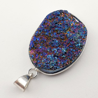 Titanium quartz pendant 33x26 mm no 111