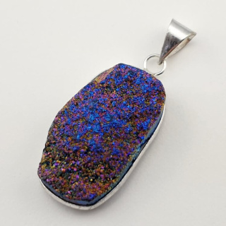 Titanium quartz pendant 34x20 mm no 100