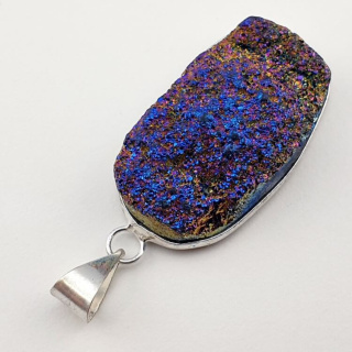 Titanium quartz pendant 34x20 mm no 100