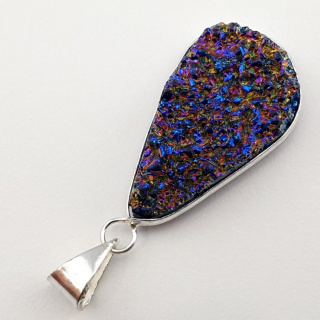 Titanium quartz pendant 34x20 mm no. 154