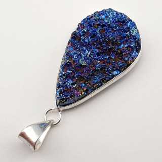 Titanium quartz pendant 34x21 mm no 103