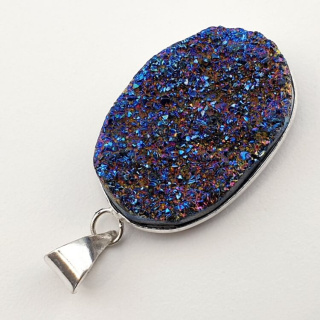 Titanium quartz pendant 34x23 mm no. 77