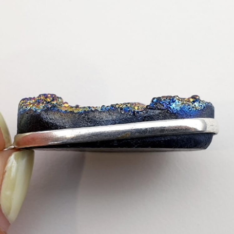 Titanium quartz pendant 34x23 mm no. 77 Titanium quartz pendant 34x23 mm no. 77