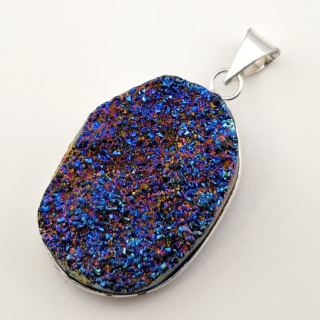Titanium quartz pendant 36x26 mm no 144