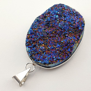 Titanium quartz pendant 36x26 mm no 144