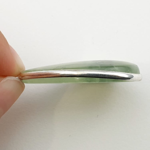 Prehnit pendant 36x29 mm no 23 Prehnit pendant 36x29 mm no 23