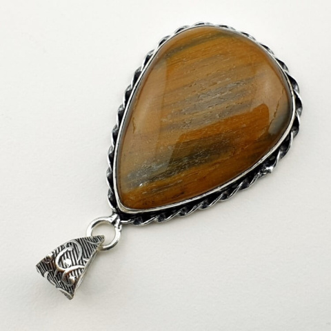 Tiger's eye pendant 30x22 mm no. 29 Tiger's eye pendant 30x22 mm no. 29