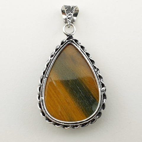 Tiger's eye pendant 30x22 mm no. 29 Tiger's eye pendant 30x22 mm no. 29