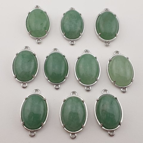 Green aventurine connector 25x15 mm 1 pc Green aventurine connector 25x15 mm 1 pc