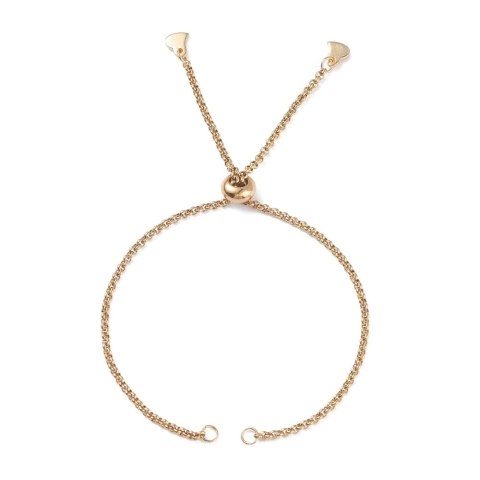 Bracelet setting stainless steel gold colour adjustable Bracelet setting stainless steel gold colour adjustable