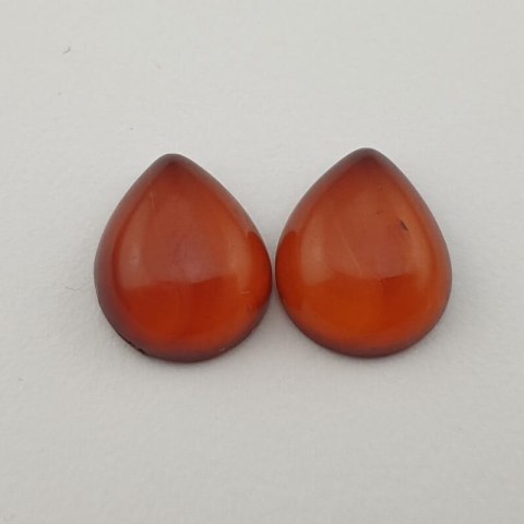 Baltic amber pair of cabochons 12x10 mm no 142 Baltic amber pair of cabochons 12x10 mm no 142