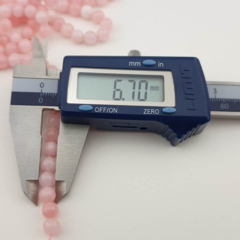 Jadeit pink opal kula 6 mm 20 szt Jadeit pink opal kula 6 mm 20 szt